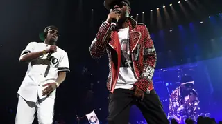"NEW YORK, NY - MAY 20:  Sean "Diddy" Combs aka Puff Daddy (L) and Black Rob perform onstage during the Puff Daddy and The Family Bad Boy Reunion Tour presented by Ciroc Vodka And Live Nation at Barclays Center on May 20, 2016 in New York City.  (Photo by Jamie McCarthy/Getty Images for Live Nation)"