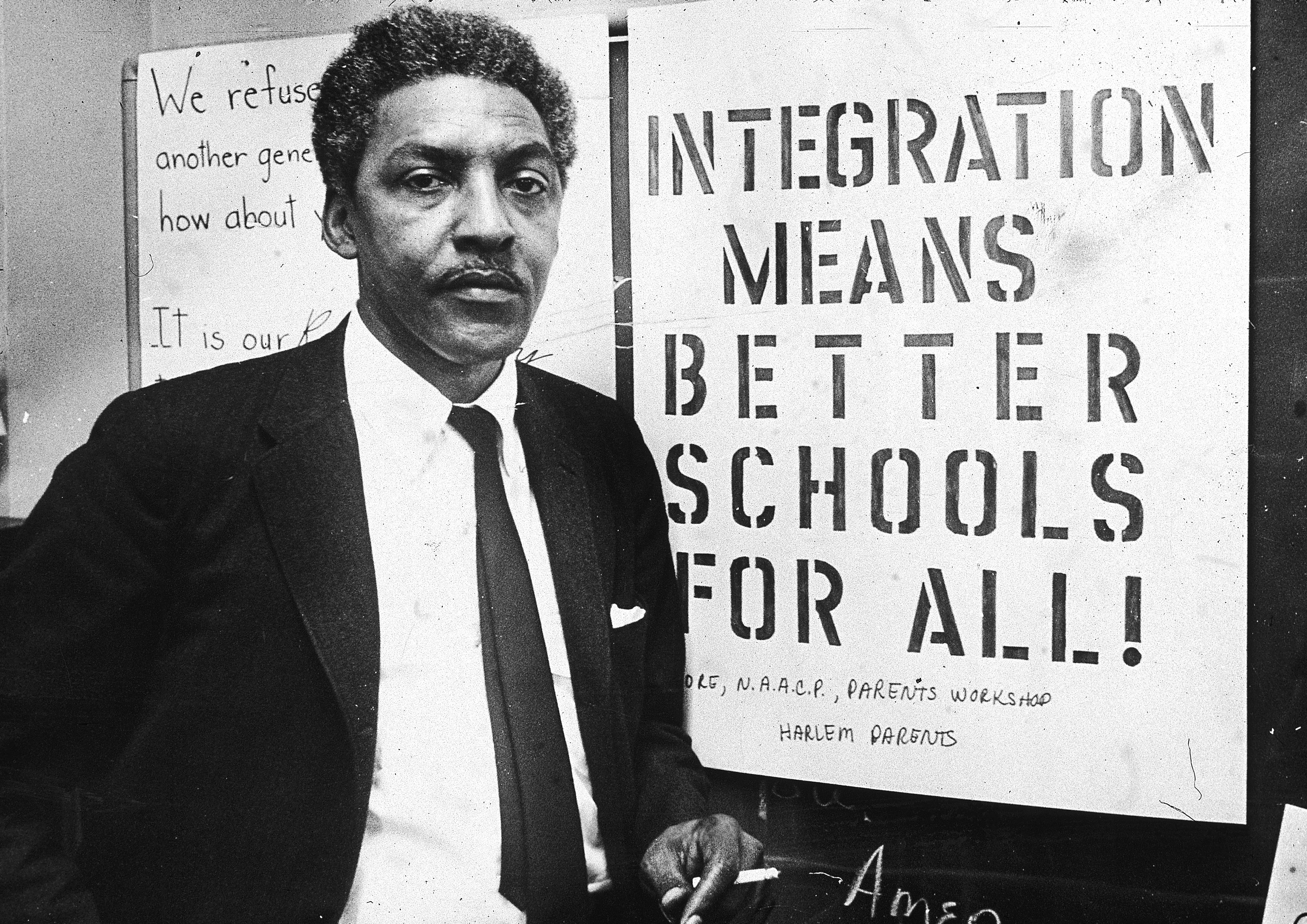 Bayard Rustin&nbsp; - One of three who helped organize the March on WashingtonChange: He helped organize the March on Washington and started a platform for Martin Luther King Jr. to protest. Rustin was openly gay, which is essentially what took away from his recognition in history. He was also MLK’s advisor during the bus boycotts.&nbsp;(Photo:&nbsp;Patrick A. Burns/New York Times Co./Getty Images)