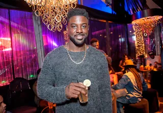 Lance Gross - Lance Gross posed for a picture in the Hennessy Lounge at Marquee Nightclub's Big Game Takeover at Cle Nightclub. (Photo: Hennessy)