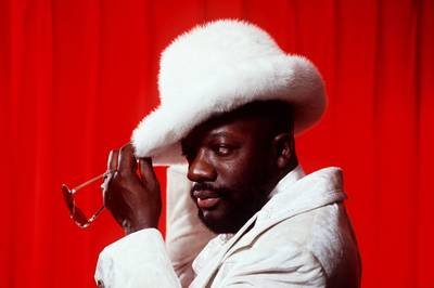 The Cool - From one bald, beared man to the next, its easy to understand why Rick Ross would have a tattoo of R&amp;B/soul legend Isaac Hayes.&nbsp;Photo: Charles Nicholas/Commercial Appeal /Landov