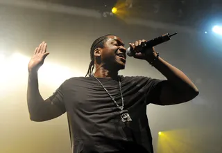 The-Dream's "Dope B---h," June 5, 2012 - The former Clipse member recently teamed up with The-Dream for the R&amp;B singer's hood love song "Dope B---h."(Photo: Mike Coppola/Getty Images)