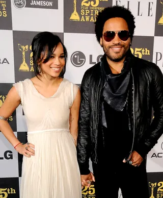 Lenny Kravitz on daughter Zoe Kravitz: - "Everyone thinks I'm going to be a really protective father, but I'm not. She's a good girl, she's smart, and I respect her choices. If something isn't done right, she learns from it and that's life."(Photo: Gregg DeGuire/PictureGroup)