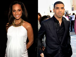Dynamic Duo: August 14, 2010&nbsp; - Alicia Keys' slow-burning love song “Unthinkable (I’m Ready)," featuring hip hop star Drake, marked its 12th week at No. 1 on Billboard’s R&amp;B/Hip Hop charts.(Photo: Frank Micelotta/PictureGroup; Kristian Dowling/PictureGroup)