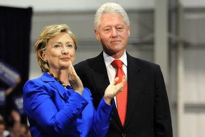 Bill Clinton - The marriage of Bill and Hillary Clinton survived many turbulent events. The most publicly- embarrassing was his late 1990s globally covered affair with White House intern Monica Lewinsky. Clinton served his term and his marriage has remained intact, at least on the surface. (Photo: Jeff Fusco/Getty Images)
