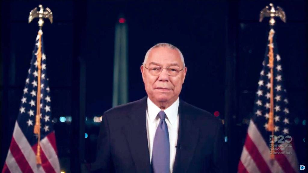 Retired Republican Gen. Colin Powell Publicly Endorses Joe Biden - Former Secretary of State&nbsp;Colin Powell&nbsp;became the second high profile Republican party member to address the Democratic National Convention in support of&nbsp;Joe Biden.“Our country needs a commander in chief who takes care of our troops in the same way he would his own family,” said Powell, who is also a retired four-star U.S. Army general. “For Joe Biden, that doesn’t need teaching. It comes from the experience he shares with millions of military families—sending his beloved son off to war and praying to God he would come home safe.”Powell, who also served as chairman of the Joint Chiefs of Staff under&nbsp;President George H.W. Bush&nbsp;and National Security Advisor under&nbsp;President Ronald Reagan, has been critical of&nbsp;President Trump&nbsp;in the past. He&nbsp;told CNN in June&nbsp;that Trump has drifted away from the U.S. Constitution, joining the rebukes of other military leaders.(Photo:&nbsp;Handout/DNCC via Getty Images)