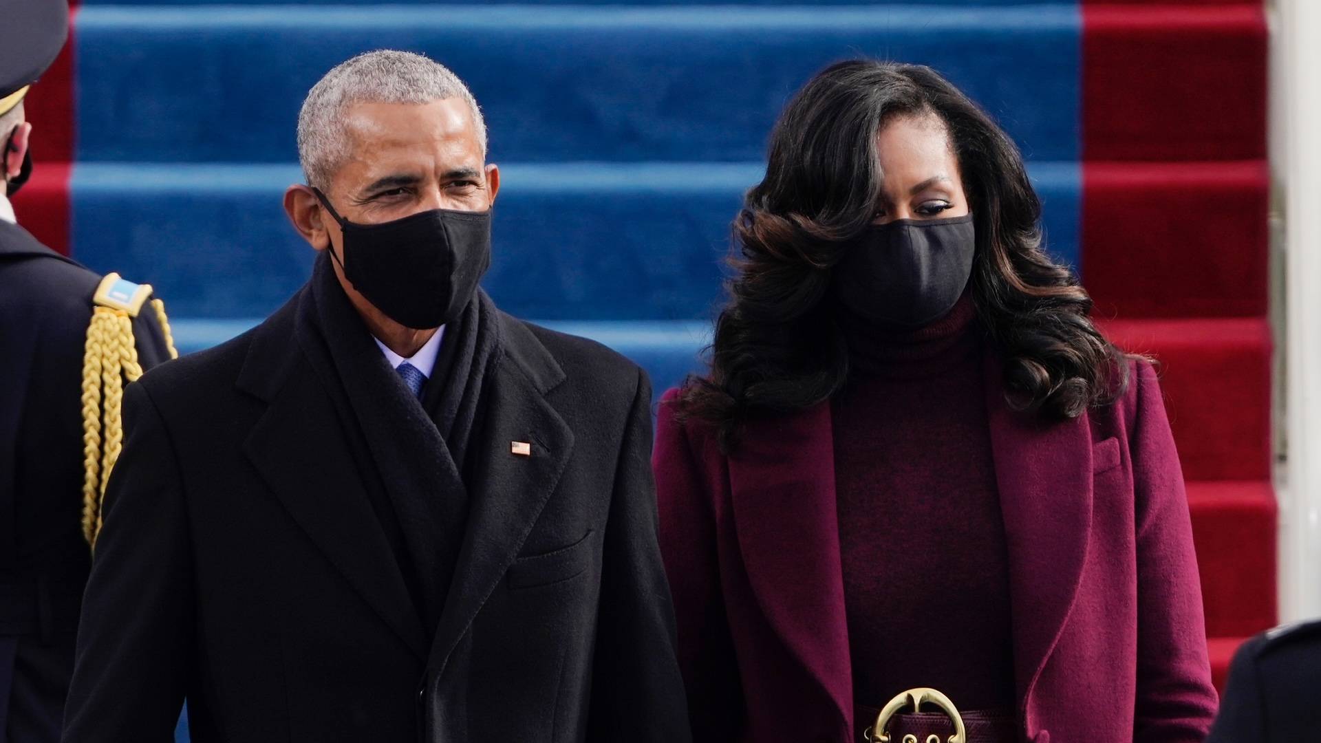 Barack Obama and Michelle Obama on BET Buzz 2021.