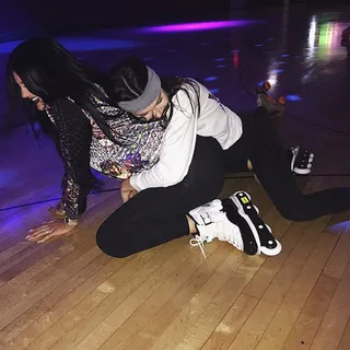 Kylie Jenner @kyliejenner - Sure, skating is fun, but it's also burns plenty of pesky calories. So head to your local skate rink like Kylie and Kendall and get your skate on.(Photo: Kylie Jenner via Instagram)