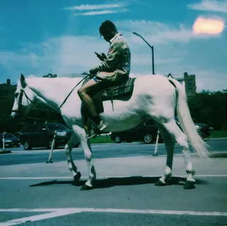 90210  - "Holy father, come save these n****s, I'm styling on 'em / Good lord, I see my good fortune in all these horses." (Photo: Travi$ Scott via Instagram)