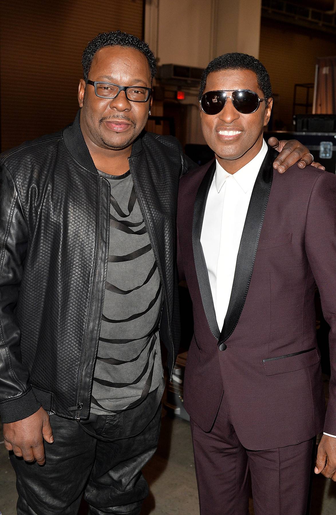 From One Legend To Another - The original bad boy of R&amp;B poses for a photo with one of this years Soul Train Award Honorees, the incomparable Babyface Edmonds.&nbsp;(Photo: Earl Gibson/BET/Getty Images for BET)
