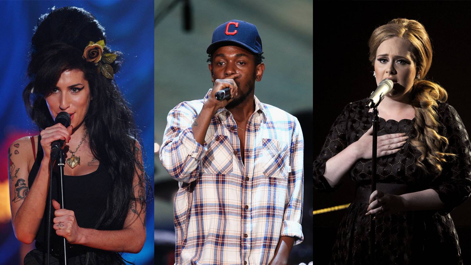 Amy Winehouse, Kendrick Lamar, Adele