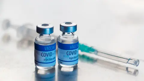 Vials of vaccine for Covid-19 to be administered by injection