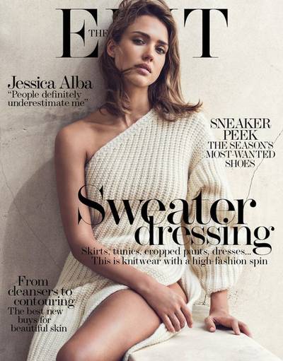 Jessica Alba on The Edit - The actress and entrepreneur gets brutally honest about sexism in Hollywood, telling the magazine, “I’ve actually felt this more in the entertainment industry. People never say a male actor is difficult, they call him smart, but if a woman did the same thing, she would be considered a b***h. I find it funny when I get called ambitious! I’ve even had my agents do intros and say ‘She’s a very ambitious young lady.’ And I’m always like ‘What the f**k does that mean?!” #TruthPatrol  (Photo: The Edit, November 19, 2015)