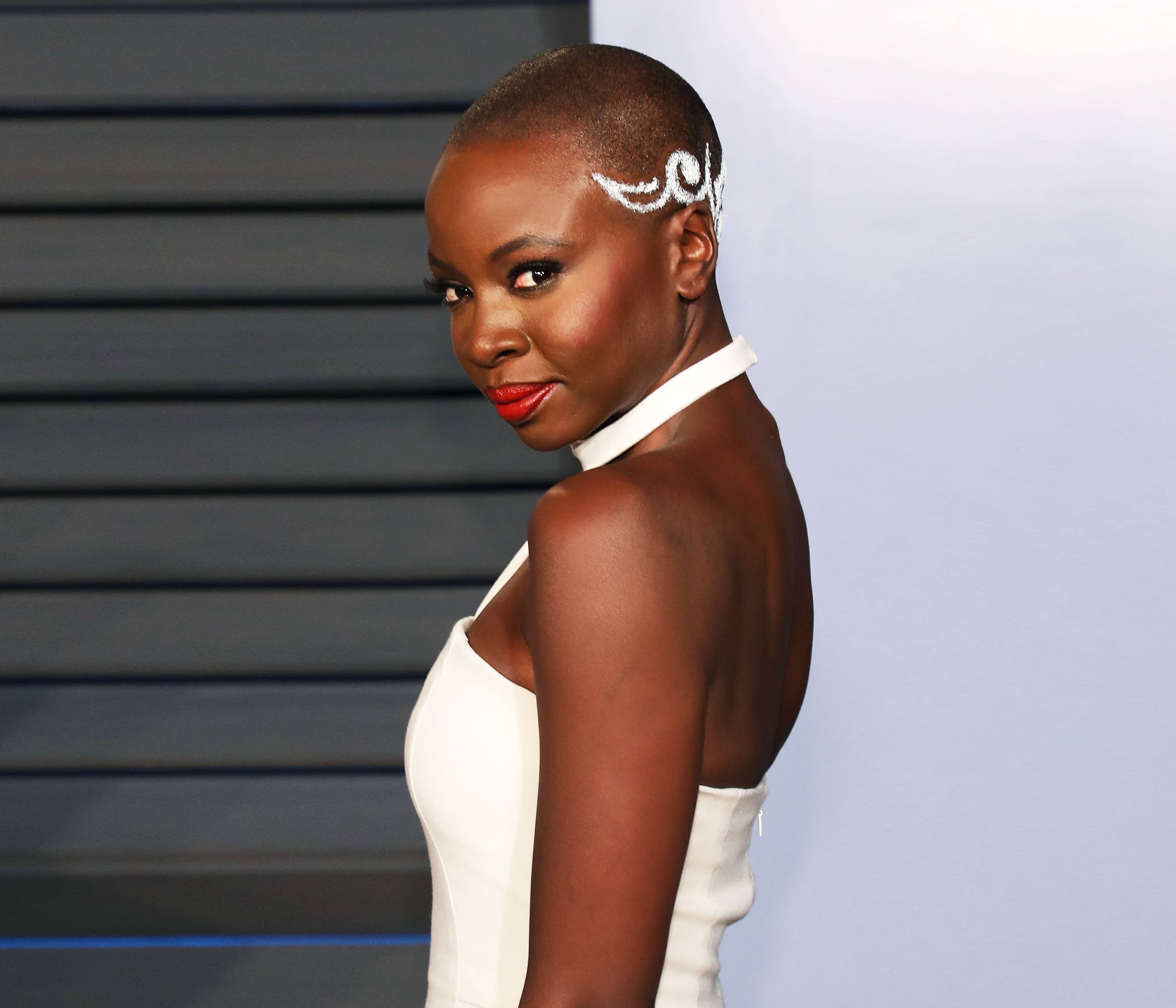 Wakanda Forever! Danai Gurira Appears On The Oscars Red Carpet Rocking