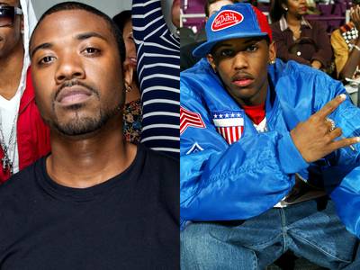 Ray J vs. Fabolous - Triggered by a joke Fabolous made about Ray J on Twitter, the two scuffled in Vegas in September 2011. Ray claimed he knocked Fab out, and Fab brushed off the incident as just a case of too-much-alcohol and a bruised ego on Ray J's part.(Ray J Photo: Adrian Sidney/Picturegroup, Fabolous Photo: Ray Amati/Getty Images)
