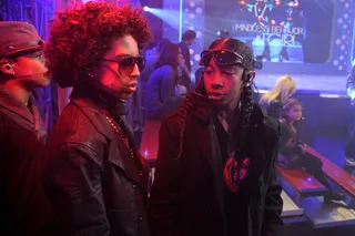 Are You Ready\r - Mindless Behavior zoning out before they hit the stage at BET's 106 and Park (Photo: John Ricard/BET)