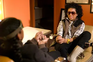 Let's Do This  - Mindless Behavior going over the game plan at BET's 106 and Pak (Photo: John Ricard/BET)