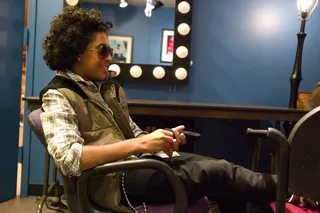 I'm the Prince - Princeton of Mindless Behavior relaxing backstage at BET's 106 and Park (Photo: John Ricard/BET)