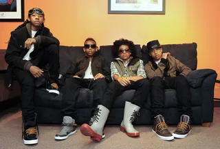 We're Back - Mindless Behavior hanging out backstage at BET's 106 and Park (Photo: John Ricard/BET)