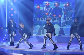 My Girl Is the Best Girl - Mindless Behavior rehearsing before the show at BET's 106 and Park (Photo: John Ricard/BET)