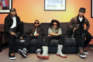 It's Almost Showtime\r - Mindless Behavior hanging out backstage at BET's 106 and Park (Photo: John Ricard/BET)