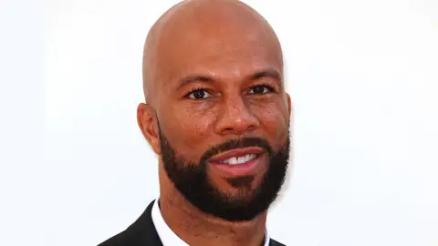 Common&nbsp; - @common: I fought depending on technology for a long time. Now I own an iPad &amp; iPhone. Thanks Mr. Jobs 4 making devices 4 the Common man! (Photo by Frazer Harrison/Getty Images)