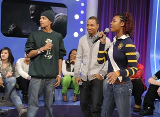 Rap Like Busta - Audience members attempt to rhyme Busta Rhymes' super-fast verse from &quot;Why Stop Now&quot; at 106 &amp; Park, February 2, 2012. (Photo: John Ricard / BET)