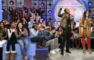 One Love - A$AP Rocky drives the ladies wild at 106 &amp; Park, February 1, 2012. (Photo: John Ricard / BET)