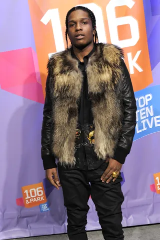 10 Things You Should Know About A$AP Rocky - Rocky counts Harlem icons Dipset as a huge influence on his music, but also looks outside of the city for inspiration—to Bone Thug N Harmony's flow, to UGK's funk edge, and Three Six Mafia's syrupy sonics. &nbsp;&nbsp;(Photo: John Ricard / BET)