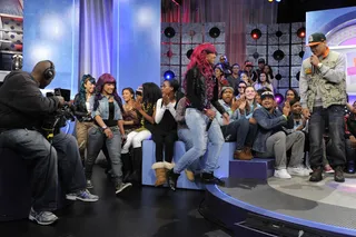 Step Right Up - The OMG Girlz at 106 &amp; Park, February 1, 2012. (Photo: John Ricard / BET)