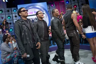 You Got Jokes! - Day26 during commercial break at 106 &amp; Park, February 2, 2012. (Photo: John Ricard / BET)