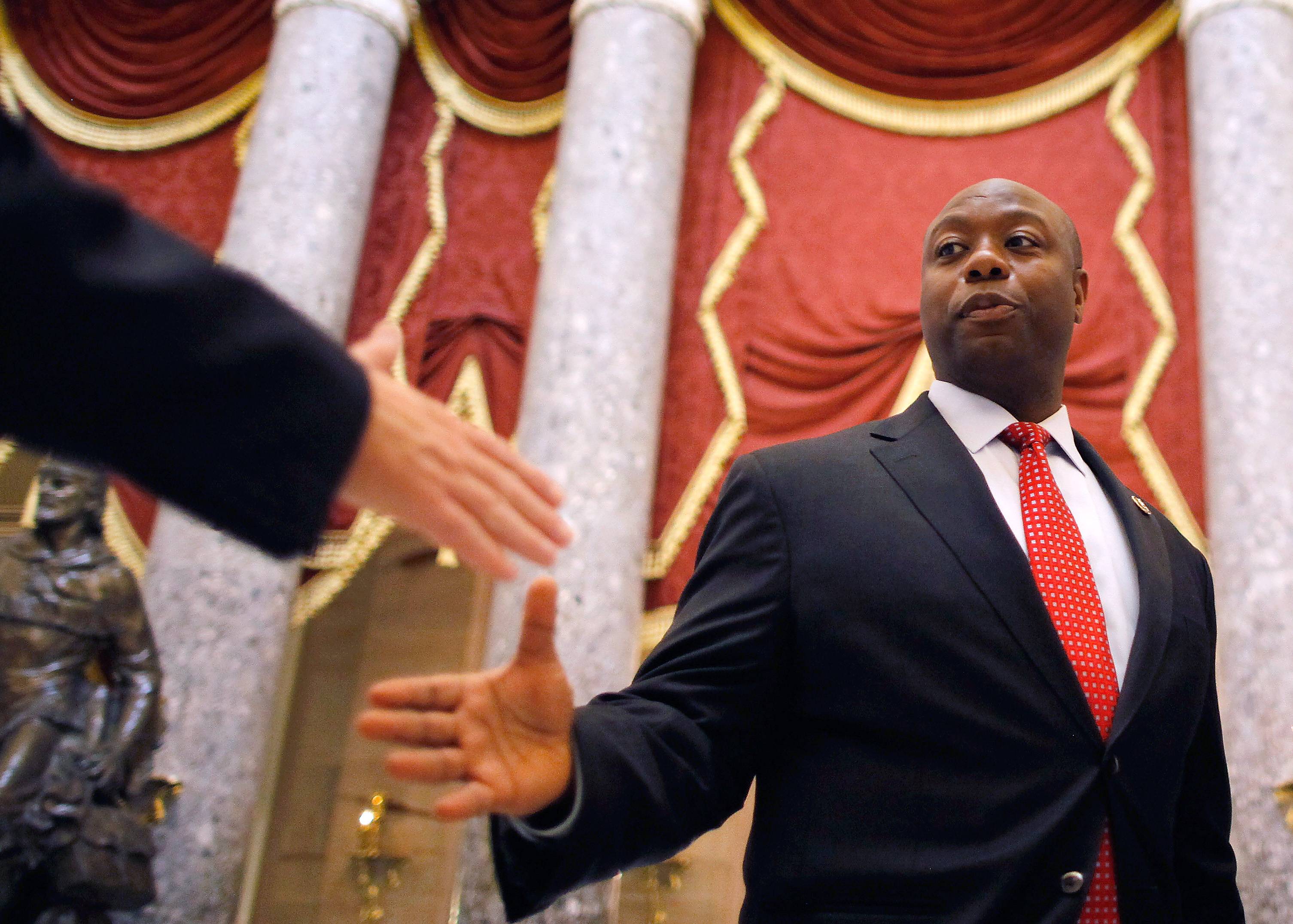 Tim Scott - &nbsp;Since he arrived in Congress in 2011, Rep. Tim Scott has quietly evolved into a leader who is trusted by both his freshman class and the House’s top Republicans. He’s also got the ear of all his party’s presidential contenders, each of whom he hosted at forums with voters in his home state of South Carolina.(Photo: Chip Somodevilla/Getty Images)