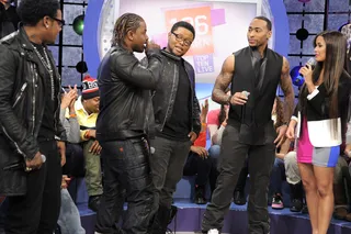 Break It Down - Day26 with Terrence J and Rocsi Diaz at 106 &amp; Park, February 2, 2012. (Photo: John Ricard / BET)