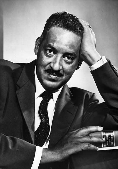 Thurgood Marshall - Thurgood Marshall in 1967 became the first African-American to serve on the U.S. Supreme Court.(Photo: Keystone/Getty Images)