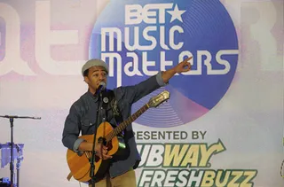 Put 'Em Up - Olamide performs at 106 &amp; Park, January 31, 2012. (Photo: John Ricard / BET)