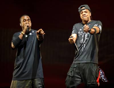 The Throne - Jay-Z's and Kanye West's kingly duo is set to rule over the BET Awards with a whopping five nominations: two for Video of the Year (for &quot;Otis&quot; and &quot;Paris&quot;), one for Best Group, one for Best Collaboration (for &quot;Otis&quot;), and one for the Coca-Cola Viewers' Choice Award (for &quot;Otis&quot;).(Photo: Kyle Gustafson/For The Washington Post via Getty Images)