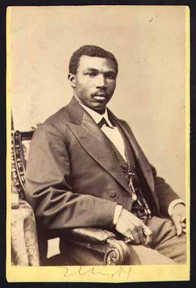 Robert B. Elliot - Robert B. Elliot, chairman of the South Carolina congressional delegation, Joseph H. Rainey, South Carolina delegate and congressman, and John R. Lynch, Mississippi delegate and congressman, in 1872 became the first African-Americans to address a major national political convention when they participated in the Republican National Convention in Philadelphia that year.(Photo: Courtesy Library of Congress)