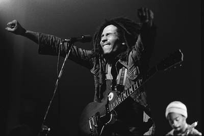 &quot;Waiting in Vain&quot; - Bob Marley waited patiently for love on this song. &quot;From the very first time I rest my eyes on you, girl /My heart says follow through/But I know, now, that I'm way down on your line/But the waiting&nbsp;feel is fine,&quot; he sang.&nbsp;(Photo: Richard E. Aaron/Redferns)