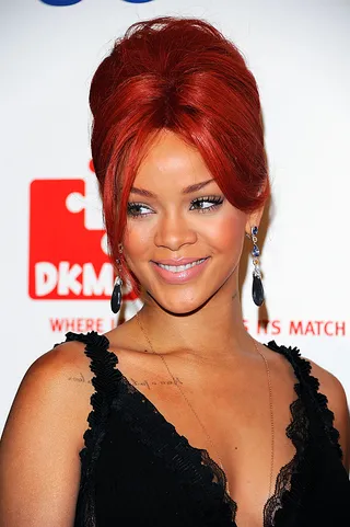 Rihanna - @rihanna: No words! Just tears #DearWhitney...I honestly can't think of anything else!!! Feels so strange being at the Grammy rehearsal right now!!&nbsp;(Photo:&nbsp; Andrew H. Walker/Getty Images for DKMS)