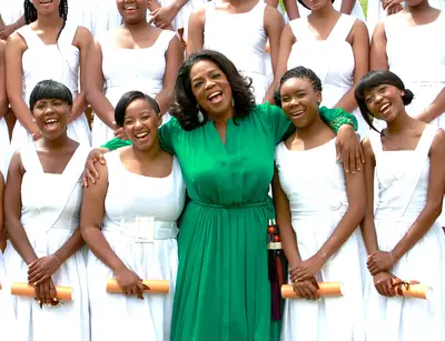 Oprah's Academy Graduates Its First Class - Oprah Winfrey's Leadership Academy for Girls graduated its first group of 72 students in January. The young women went on to pursue higher education in South African and American universities. (Photo: Michelly Rall/Getty Images)