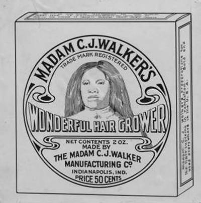 Madame C.J. Walker - In the early 1900s, Walker started her own cosmetics and hair care line after suffering from a scalp ailment. She had a manufacturing company, and owned salons and a training school, all of which led to her becoming the first self-made female millionaire.  (Photo: Courtesy Wikicommons)