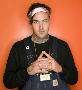 Yelawolf issuing a challenge to Machine Gun Kelly: - "Machine Gun Kelly, if you want it, come get it. Drop your verse, do whatever you want to do. If you want to take it there, we can take it there. And that goes for anybody else too."  &nbsp;(photo: John Ricard / BET)