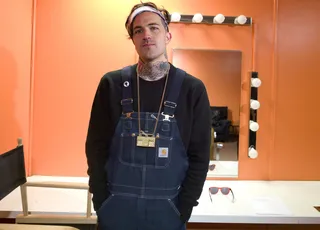 It's a Shady Day - Yelawolf in the green room at 106 &amp; Park, January 27, 2012. (Photo: John Ricard / BET)