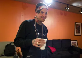 What Was That? - Yelawolf in the green room at 106 &amp; Park, January 27, 2012. (Photo: John Ricard / BET)