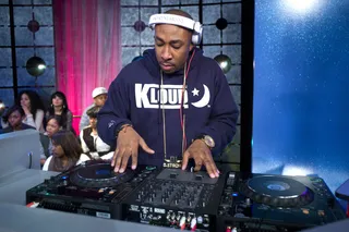 Spinning All Night - DJ Strong at 106 &amp; Park, January 27, 2012. (Photo: John Ricard / BET)