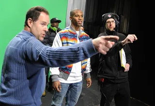 Right There - Victor Cruz of the New York Giants visits 106 &amp; Park. (Photo: John Ricard / BET)