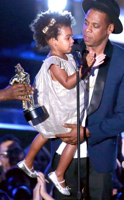 Blue Ivy Carter - That gold bow is everything!  (Photo: Mark Davis/Getty Images)