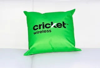 Pillows Just Want to Have Fun - Even the Cricket Wireless pillow decided to come through. &nbsp;(Photo: Jerod Harris/BET/Getty Images for BET)
