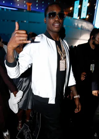 Surf's Up - Philadelphia native Meek Mill gets into the Cali spirit. (Photo: Johnny Nunez/BET/Getty Images for BET)