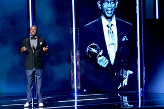 A Sportscaster Veteran to Be Remembered  - Sports commentator Kenny Smith tributes the late and great Stuart Scott. (Photo: Mark Davis/BET/Getty Images for BET)