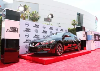 Nissan Red Carpet - Nissan stunts one of their latest models on the 2015 BET Awards red carpet. Who wouldn't want to ride out in this?&nbsp; (Photo: Maury Phillips/BET/Getty Images for BET)
